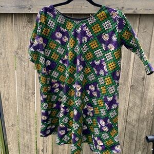 UNBRANDED Multi Coloured Funky Dress (No Tags, Looks To Be A 2 XL) ~6463-001